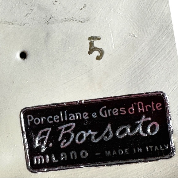 Vintage Italy Borsato Lace Porcelain Rococo Lady w/ Fan Figurine - Picture 14 of 15